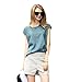 Mansy Women's Casual Linen Shirts Blouse Tops 2Pcs Set