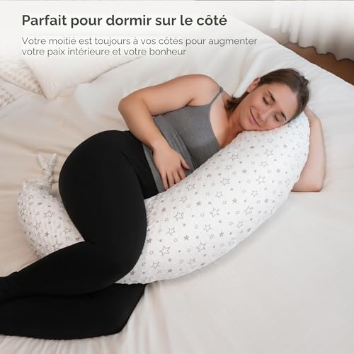 DancesCat 170 cm Pregnancy Pillow for Sleeping, XXL Nursing Pillow, Nursing and Pregnancy Pillow with Washable Cover, Baby Nursing Pillow, Sleep, Nursing