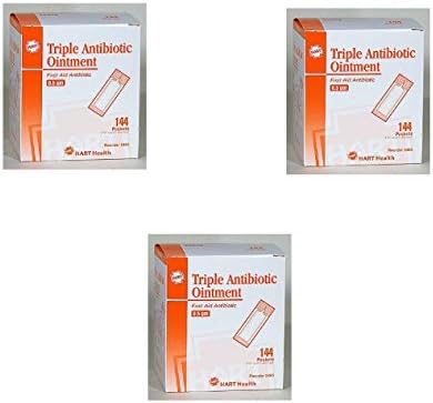 HART Health Triple Antibiotic Ointment, 0.5 gm Packet, 144/box (3 Pack)