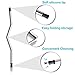 Reusable Collapsible Straw,Stainless Steel Reusable Drinking Folding Straws with Hard Case Cleaning Brush and Keychain(Black) Perfect for Travel, Home, Office Or Gift