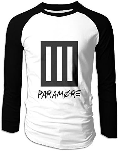 Men's Raglan Paramore Bar Logo Tee Black Small