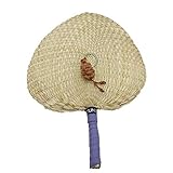 Hand-woven large fan baby mosquito repellent fan,enjoy the cool air fan, crafts painting background decoration materials, creative gifts, with non-slip hand gel, random colors