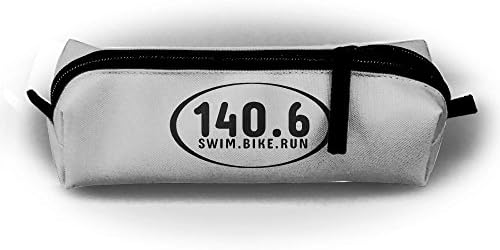 140.6 Swim Bike Run Triathlon Ironman Washable Canvas Pen Holder Bags Stationery Pouch Pencil Pen Case