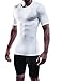 NELEUS Men's 3 Pack Workout Athletic Compression Shirts,White,US L,EU XL