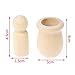 Hacloser 10Pcs/set Wooden Peg Dolls Unfinished, People Nesting Set DIY Craft For Paint Stain Ornament Decorations