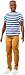 Barbie Ken Fashionistas Doll 18 Super Stripes primary