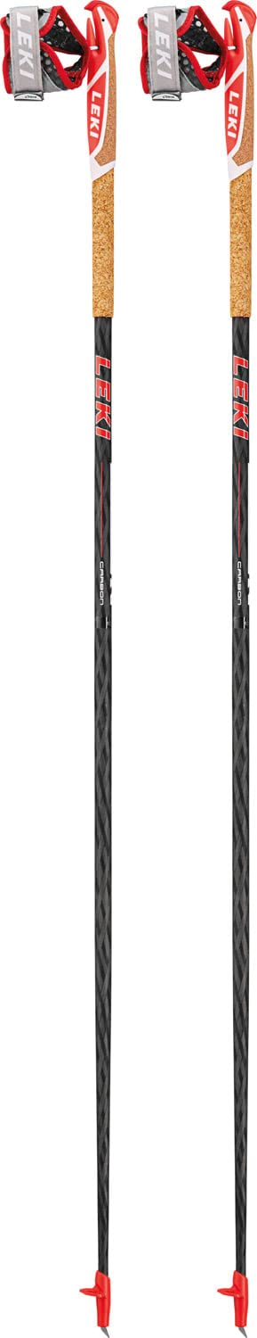LEKI Unisex - Adult Vertical K Trail Running Poles, White-Neon Red, 130 — image 1