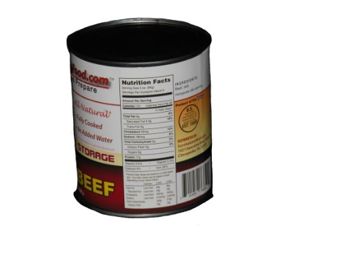 Survivalcavefood Canned Ground Beef Case of 12 - 28oz cans