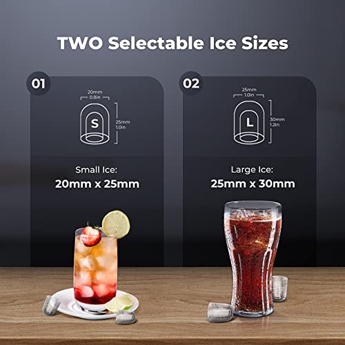 TRUSTECH Ice Makers Countertop, 9 Cubes Ready in 6