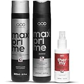 QOD PRO Max Prime Hair Set – Shampoo,After Straightening Mask & Thermy Heat Protector, Long-Lasting Smooth Effect, Anti-Frizz & Thermal Protection, Total 720ml / 24.4 fl.oz