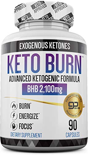 Keto Pills - 3X Dose (2100mg | 90 Capsules) Advanced Keto Burn Diet Pills - Best Exogenous Ketones BHB Supplement - Max Strength Formula (Best Weight Pills 2019)