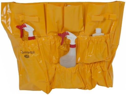 Continental 3175, Vinyl Yellow Caddy Bag, 22" Width x 19-1/2" Height, for Huskee Round and Square Containers (Case of 6)