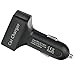 Efanr® Universal 4in1 3.1A Dual 2 USB Ports Rapid Quick Car Charger - Digital Displays Voltage, Amps and Internal Temperature for iPhone Samsung Most Android Smartphones, Tablets & Other Devices