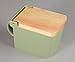 Zero Japan Bee House Premium Salt Box with Hinoki Lid - Container for Sea Salt and Spices - Elegant Cellar for Kitchen Countertop - Artichoke Green, 16 oz