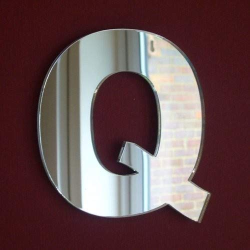Upper Case Letter Q Mirror 45cm