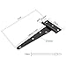 TamBee Light Duty T Strap Hinge Barn Door Hinges - Black, Iron, Rustproof for Wood Shed Door, Barn Door, Cabinet Door and Fences Yard Door 5 Inch 6 Pcs