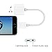 KISEKI iPhone 7 Lightning Adapter to 3.5mm Audio and Charging 2 in 1 (White)