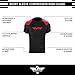 Elite Sports NEW ITEM Standard Short Sleeve Compression, MMA, BJJ, No-Gi, Cross Training Rash Guard (Red, Medium)