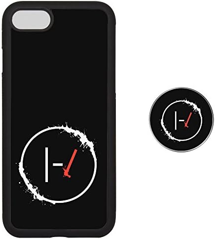 Couple Case iPhone 7 8 and Pop Up Grip Socket, Tire Type To Protect Your Cell Phone Shock Proof Fashion Unique Skin Cover - Twenty One Pilots - H (2)