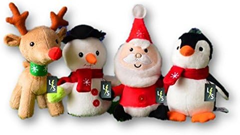 LightningStore Adorable Cute Christmas Santa Clause Reindeer Snow Man Penguin Stuffed Animal Doll Realistic Looking Plush Toys Plushie Children's Gifts Animals