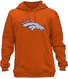 Mens Athletic Football Broncos Pullover Hoodie - Orange XL