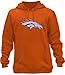Mens Athletic Football Broncos Pullover Hoodie - Orange XL