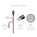 Apple MFI Certified Lightning to USB Charger Cable, BlitzWolf 3.3ft Braided Charger and Data Cord for iPhone 5 5s 5c 6s / 6s Plus 6SE, iPad Air, iPad Pro, iPad mini, iPod (Red)