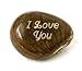 “I Love You” Engraved Tagua Nut – Romantic Gift for Him or Her – Sustainable Love Token – Eco-Friendly Keepsake – Handmade in USA – Unique Anniversary, Valentine’s, Birthday Gift Idea