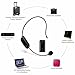 UHF Wireless Microphone Headset Super-Powerful Wall-Through Headset mic with 2 in 1 Handheld, Stable Wireless Transmitter for Voice Amplifier, PC,Speaker, Compatible with All AUX Audio Device,Stage