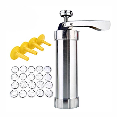 Botrong Biscuit Maker Cookies Press Cake Decorator Pump Machine Kit Icing Syringe