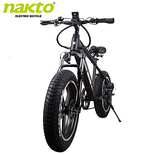 nakto 20 Inch 300W Electric Bike with 48V 8AH Removable Lithium Battery - 6 Speed Gears Electric Bik nakto 20 Inch 300W Electric Bike with 48V 8AH Removable Lithium Battery - 6 Speed Gears Electric Bik