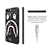 iPhone 7/8 Plus Shark Face Case Street Fashion: Luxury Flexible Durable Designer Protective TPU Cover/Bumper/Skin/Cushion with Wrist Strap only for 5.5