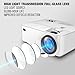 2019 Upgraded Mini Projector, DBPOWER 2400Lux Portable Video Projector for Home Theater, Support Screen Mirror with Smartphone & Pad, 1080P/HDMI/VGA/USB/TV Box/Laptop/DVD/External Speaker Supported