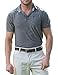Men’s Dry Fit Polo Shirt, Athletic Short-Sleeve Collared Golf Shirt (Laundry Bag Included),Black,Medium