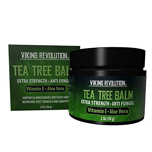 Tea Tree Oil Antifungal Cream- Super Balm Athletes Foot Cream- Perfect Treatment for Eczema, Jock Itch, Ringworm, and Nail Fungus Infections- Also Soothes Itchy, Scaly and Cracked Skin