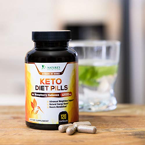 Keto Diet Pills - Keto Advanced Weight Loss 1200mg - Burn Fat Instead of Carbs, Ketosis Supplement & Ketogenic Fat Burner with Raspberry Ketones, Mango, Green Tea & Apple Cider Vinegar - 120 Capsules