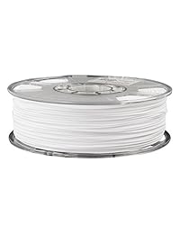 Esun macizo, 3 mm PETG Solid Color Blanco filamento 1 kg (2.2lb) para impresoras 3d, 3 mm Opaque White