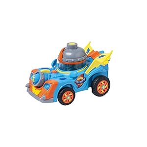 SUPERTHINGS Kid Kazoom Vehicle – Contains 1 vehicle with 1 launcher and top and 1 exclusive figure