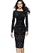 Vfemage Womens Elegant Velvet Slim Casual Party Cocktail Bodycon Dress