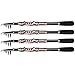 Telescopic Fishing Rod Eocusun Ultra Light 5 Types of Adjustable Length Portable Carbon Fiber Travel Spinning Fishing Pole for Saltwater and Freshwater(1pc)