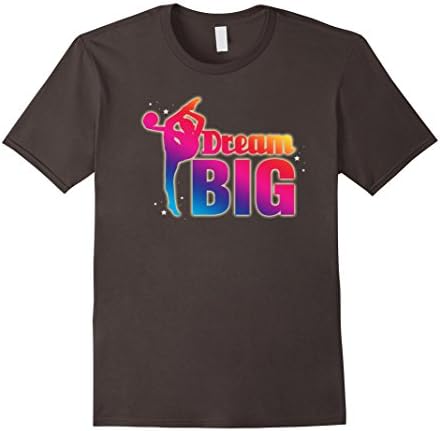 Mens Rhythmic Gymnastics Dream Big T-Shirt 2XL Asphalt