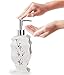 Creative Scents Vanda White Soap Dispenser Bathroom Countertop Hand Lotion Pump - Lotion Dispenser for Liquid Soap with Durable Pump, Modern Cherry Blossom Style