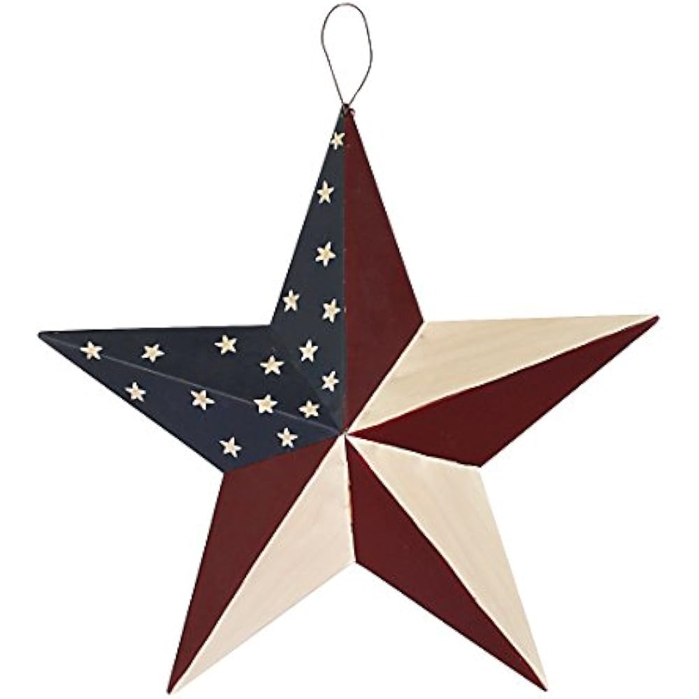 Patriotic Decorative Signs Metal Barn Star Outdoor Indoor Hanging