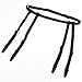 Women's Elastic Stocking Clip Garter Adjustable Suspender Simple Single Belt Design Thigh high Stocking Accessories(Black)