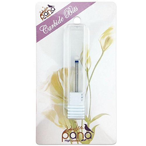 Pana 3/32" Professional Quality White Ceramic Ball Shaped Carbide Nail Drill Bit Medium Grit