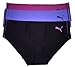 Puma Women's Sport Hipsters 3-pack, Small, Assorted Darks