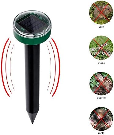 Solar Mole Repeller Snake Gopher Repellent for Lawn Garden Yards (mole repellent)