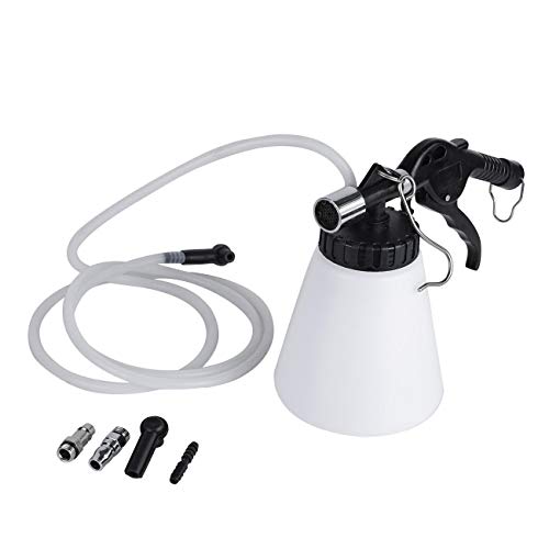 Partol Air Brake Bleeder with Tube Pneumatic Vacuum Brake & Clutch Fluid Oil Bleeder Bleeding Tool Air Pump Set Car Air-Operated Pneumatic Tool (0.75L)