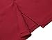 MUXXN Women's Peplum Split Stretchy Bandage Pencil Dress (Burgundy XL)