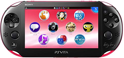 Sony Playstation Vita Wi-Fi 2000 Series with AC Adapter and Silicon Joystick Covers (Renewed) (Piano Black/Matte Pink)
